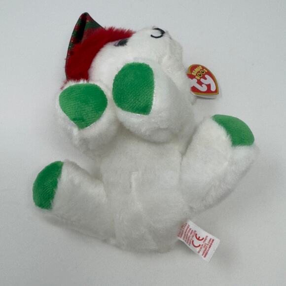 TY Beanie Boos Paxton Bear - Holiday Edition with Hat Plush - Picture 5 of 7